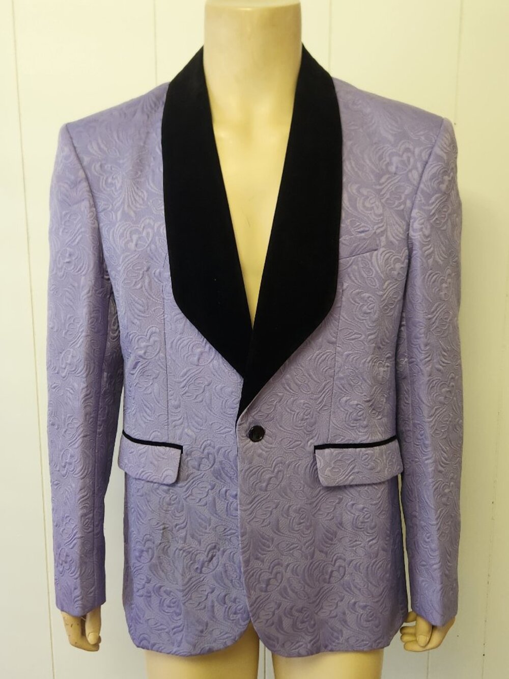 purple dinner jacket 42 men's formal tux prom wild
